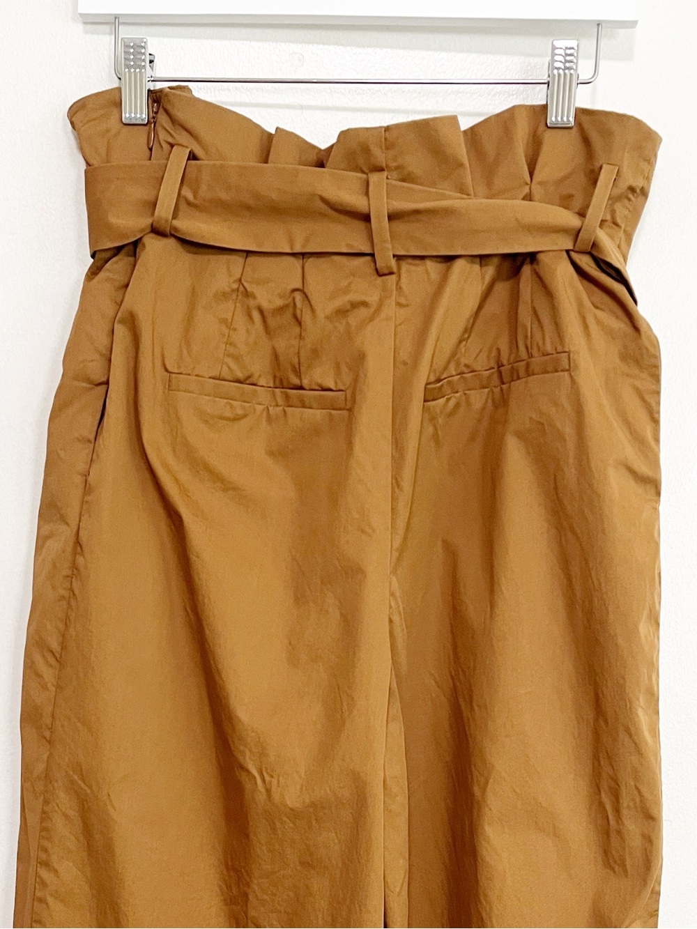 Anthropologie Exquise Pants Pleated Tie-Front Trousers in Copper Size Small - Picture 10 of 12